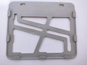 Suporte Protetor Placa Moto Mercosul Modelo Ganhe Cinza