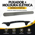 Suporte Puxador Interno modelo 2 portas e Acabamento Moldura Elétrica Novo Uno Vivace Fiat 2011 até 2022
