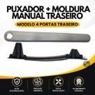 Suporte Puxador Interno modelo 4 portas e Acabamento Moldura Manual Novo Uno Vivace Fiat TRASEIRO ESQUERDO Suporte Puxador Interno modelo 4 portas e Acabamento Moldura Manual Novo Uno Vivace Fiat TRASEIRO ESQUERDO