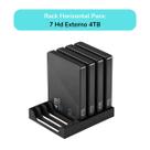 Suporte Rack Horizontal Para Até 7 Hd Externo 4TB
