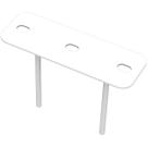 Suporte refletor 2 espetos estacas chão jardim Suporte refletor 2 espetos estacas chão jardim