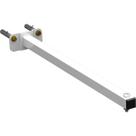 SUPORTE REFLETOR BASE RETA BRAÇO 40 CM Branco