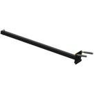 SUPORTE REFLETOR INCLINADO PAREDE BRAÇO 50 CM Preto