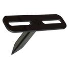Suporte refletor preto 1 espeto estacas chão jardim