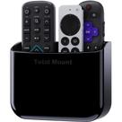 Suporte remoto TotalMount sem furos para 2 ou 3 controles remotos preto