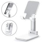 Suporte Retrátil Ajustável Para Celular Tablet Ipad Branco Suporte Retrátil Ajustável Para Celular Tablet Ipad Branco