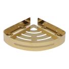 Suporte shampoo de canto parede banheiro Aço inox Dourado Suporte shampoo de canto parede banheiro Aço inox Dourado