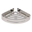 Suporte shampoo de canto parede banheiro Aço inox