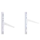 Suporte Simples de Aço para Prateleiras 20cm Branco - SS-20-BR - MULTIVISÃO