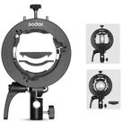 Suporte Speedlite Godox S2 para montagem Bowens com luz USB