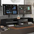 Suporte Stand Base Para Monitor Laptop Soft Elevado 95cm em MDF com 01 Prateleira - Abmaza