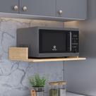 Suporte Suspenso Para Micro-ondas Forno 60x40 cm Class L03 Amadeirado - Lyam