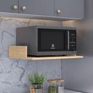 Suporte Suspenso Para Micro-ondas Forno 60x40 cm Class L03 Amadeirado - Lyam