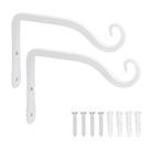 Suporte suspenso para plantas LOOGI, gancho de parede de 15 cm, pacote com 2 unidades, branco