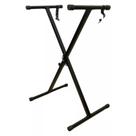 Suporte Teclado Musical Universal X-Stand Dobrável 7 Níveis de Altura Preto 15Kg