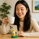 Suporte Telefone Mesa Verde Escritório Celular Tablet Apoio Aparelho Encosto Pezinho Cachorrinho
