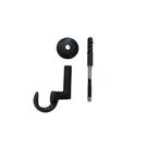 Suporte teto para varão 19mm - preto