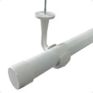 Suporte Teto Pvc Varão Simples 28mm Ponteira Inclusa Ilhós argola cortina Kit 1/2/3 Un Suporte Teto Pvc Varão Simples 28mm Ponteira Inclusa Ilhós argola cortina Kit 1/2/3 Un