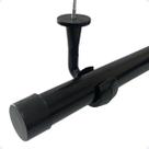 Suporte Teto Pvc Varão Simples 28mm Ponteira Inclusa Ilhós argola cortina Kit 4/5/6 Un