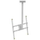 Suporte teto tv 10 até 65 vesa 600x400 giro 360 ajuste de altura branco