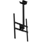 Suporte teto tv 10 até 65 vesa 600x400 giro 360 ajuste de altura preto