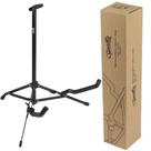 Suporte Tonante de Chão Cor Preto Para Baixo Violão Guitarra Portátil Pedestal Dobrável Com Base Ajustável Emborrachada