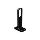 Suporte Topo Bastão Cabideiro Vesto 28x12mm Acabamento Preto Rometal