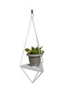 Suporte Triangular para Vaso em Ferro Formato Meio Diamante Altura 59 com a Base 20 cm