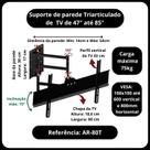 Suporte triarticulado para TV, monitor 47" a 85" com inclinação