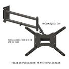 Suporte Triarticulado Tv 19 A 55 Polegadas