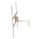 SUPORTE TV 10 a 65 VESA 600X400 3 MOVIMENTOS ARTICULADO PAREDE BRANCO