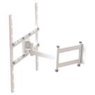 SUPORTE TV 10 a 65 VESA 600X400 4 MOVIMENTOS ARTICULADO PAREDE BRANCO