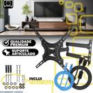 Suporte TV 32 55 Polegadas Retrátil Ajustável Móvel Articulado Cabo HDMI E Cabo De Red