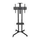 Suporte Tv Chão Rack-100 Aquário 37 a 70 Pol C/Rodinha Cor:Preto