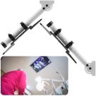 Suporte Tv Consultório Odontológico Inclina 90º Giro 360º Ideal para Distrais Pacientes Cor Branco