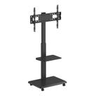 Suporte TV Pedestal com Rodízios e Bandeja 37 à 75 Polegadas - PCYES SR160P