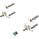 SUPORTE UNIVERSAL FIXO GANCHO TV 10"a84" TODOS VESA BRANCO