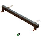 Suporte universal fixo parede regua tv 56" vesa até 400 slim preto