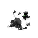 Suporte universal garra para celular moto com carregador usb