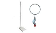 Suporte Universal Para Laboratório e Anel de Ferro com Mufa 7cm