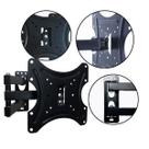 Suporte universal para TV até 55” com rotação e braço móvel Suporte universal para TV até 55” com rotação e braço móvel