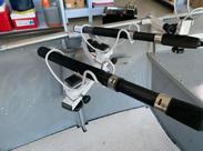 Suporte Vara Pesca para 2uni Barco/Lancha Articulado Premium