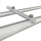 Suporte Varão Suiço Duplo deslizante Wave Palito 19 28mm Alumínio Suisso Fita Instalação Suporte Varão Suiço Duplo deslizante Wave Palito 19 28mm Alumínio Suisso Fita Instalação