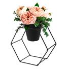 Suporte Vaso Hexágono Grande Parede Preto Suporte Vaso Hexágono Grande Parede Preto