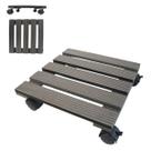 Suporte Vaso Planta Com Rodas Pallet Movel Decoracao Deck Jardim Varandas Sacadas Resistente Versatil