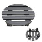 Suporte Vaso Planta Redondo Rodinhas Deck Movel Decoracao Pallet Jardim Varandas Sacadas Resistente Versatil
