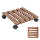 Suporte Vaso Planta Rodinhas Pallet Movel Deck Jardim Varandas Sacadas Resistente Versatil Decoracao
