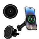 Suporte Veicular e Carregamento Magnético Para Celular Type-c Rotativo
