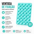 Suporte Ventosa Para Celular Silicone Fixação Espelho Vidro Azulejo
