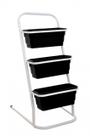 Suporte Vertical de Chão para Horta e Floreiras 3 Vasos Suporte Vertical de Chão para Horta e Floreiras 3 Vasos